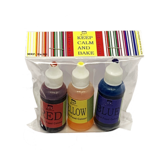 Saby Food Liquid Food Colour Trio-Red, Green & Yellow